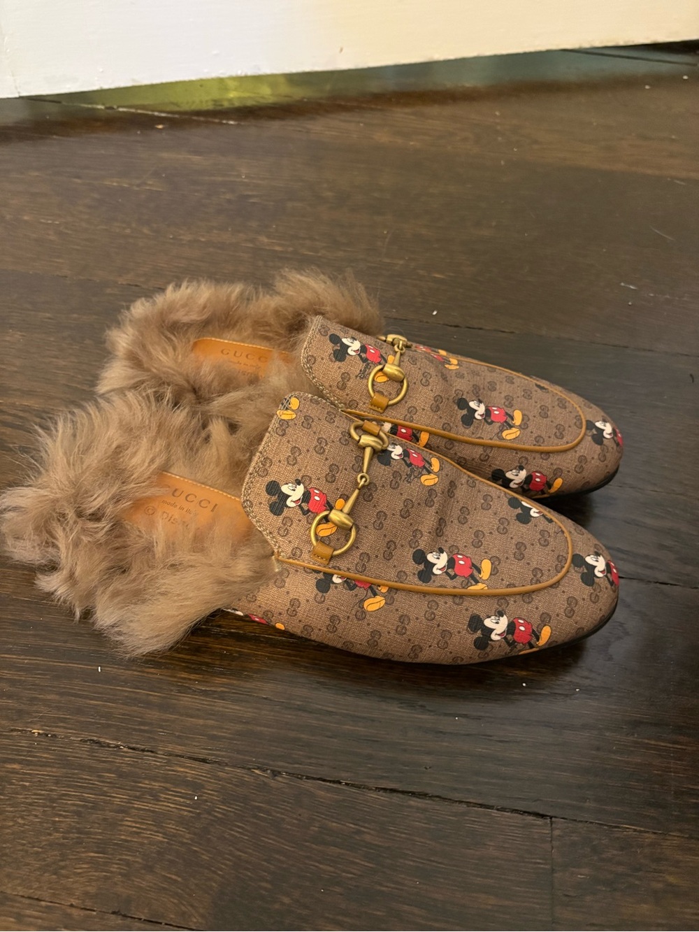Gucci Mickey Mouse Slides